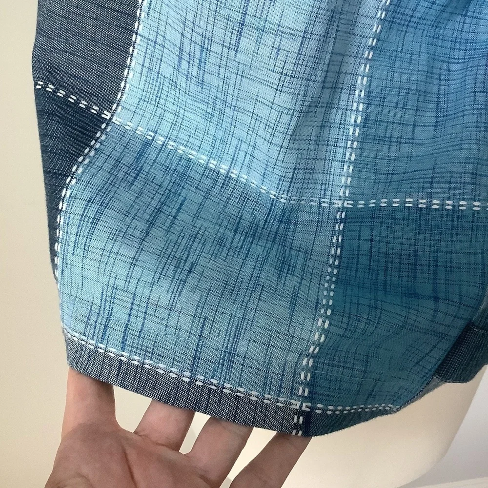 Vintage‎ Patchwork 3/4 Sleeve Blazer Jacket Large